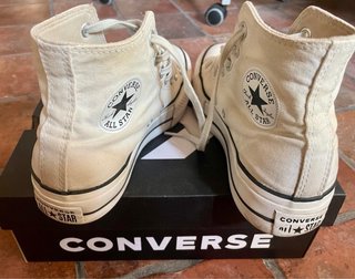 Converse Plataforma Blancas Talla 38