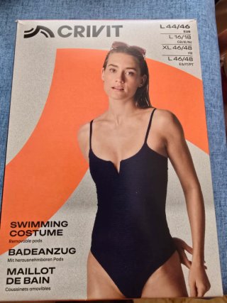 Bañador azul con escote en V sin estrenar