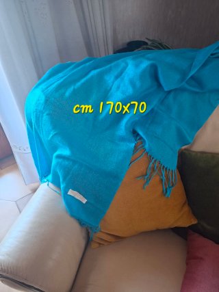 Elegante Pashmina azzurra