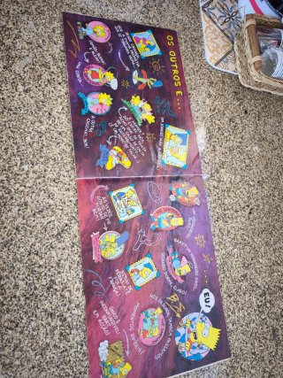 Os Simpsons Panini Álbum 1991 completo