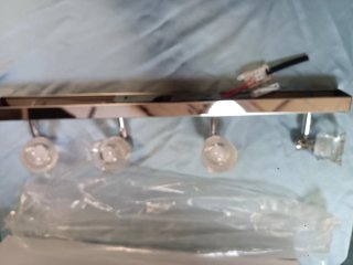 Lámpara de techo moderna metal y cristal