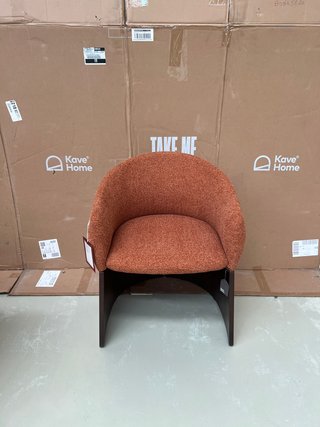 Sedia Bosca kave home ciniglia color terracotta