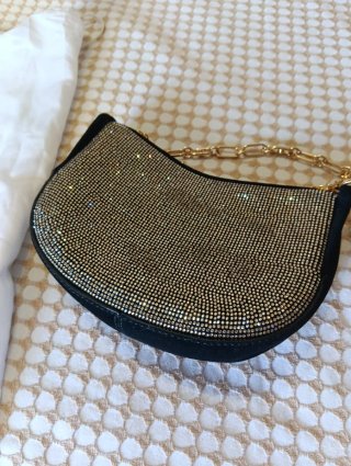 Bolso Michael Kors Negro y Dorado Nuevo