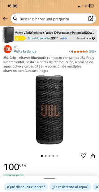 Altavoz JBL
