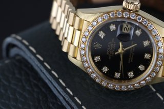 Rolex Datejust 69178 26mm Oro Diamantes Negro
