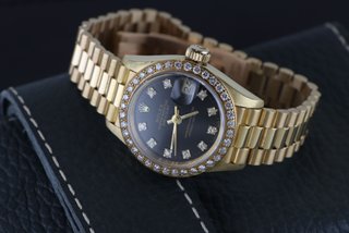 Rolex Datejust 69178 26mm Oro Diamantes Negro