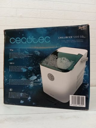 Macchina per il ghiaccio Cecotec con finestra, Ice Maker, Chillin' Ice 1200 Go