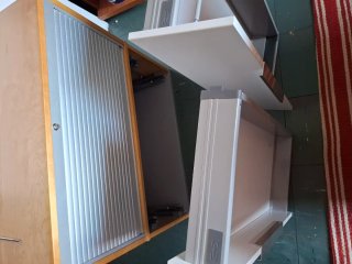 Armario modular madera y cristal 84×42×174