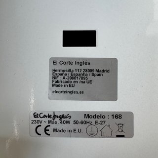 Lampara plafon de El Corte Ingles