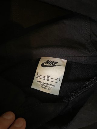 Sudadera Nike Negra Talla M Logo Lima