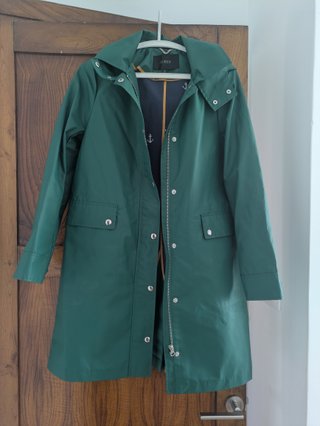 Chubasquero J. Crew Verde Esmeralda