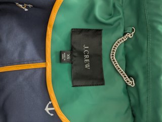 Chubasquero J. Crew Verde Esmeralda