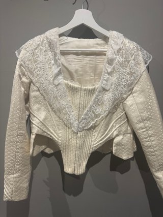 Traje de Fallera Talla 40 Rojo y Crema
