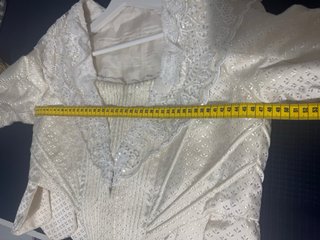 Traje de Fallera Talla 40 Rojo y Crema