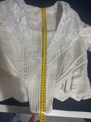 Traje de Fallera Talla 40 Rojo y Crema