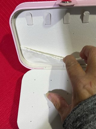 JOYERO NUEVO SÍMIL PIEL TAMAÑO MEDIANO ROSA