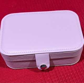 JOYERO NUEVO SÍMIL PIEL TAMAÑO MEDIANO ROSA