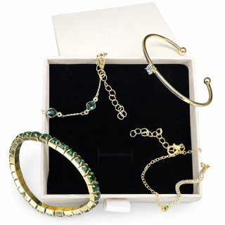 Set 4 Braccialetti Oro 18k Diamante HPHT