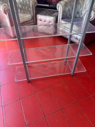 2 Estanterías Aluminio y Metacrilato
