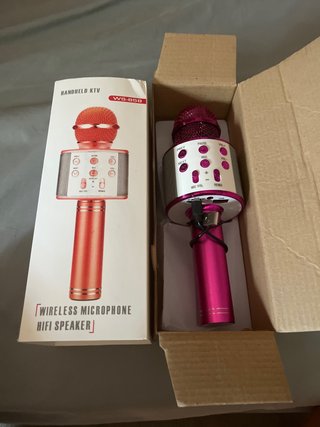 Micrófono Karaoke WS-858 Rosa