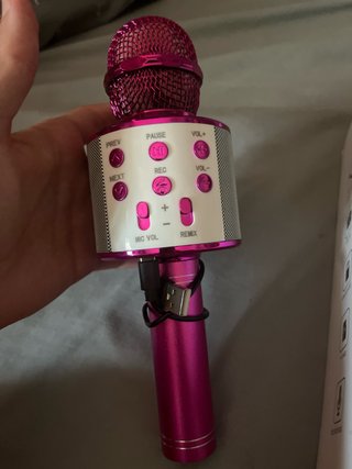 Micrófono Karaoke WS-858 Rosa