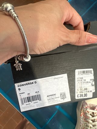 Converse All Star floreali taglia 40