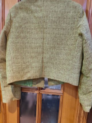 Chaqueta fallera verde  pistachoy marrón
