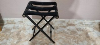 Catre antiguo plegable de cuero