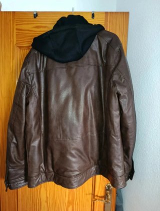 Chaqueta de cuero EMBLEMS Marrón Talla XXL