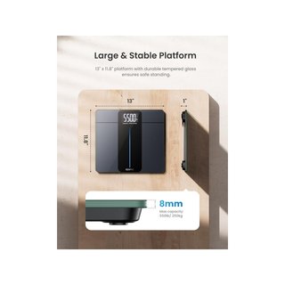 RENPHO Core 1L Báscula digital baño 250kg LED