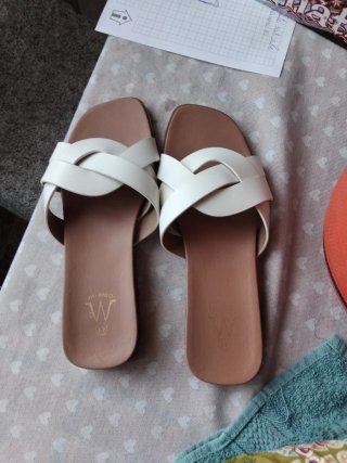Sandali color bianco donna numero 41