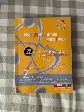 Libros Osorio. Matemáticas sociales