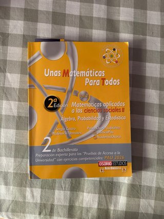 Libros Osorio. Matemáticas sociales