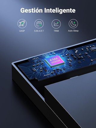 UGREEN 20TB Carcasa Disco Duro SATA SSD 3.5" USB