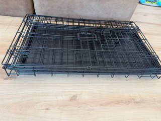 Jaula metálica para perros negra
