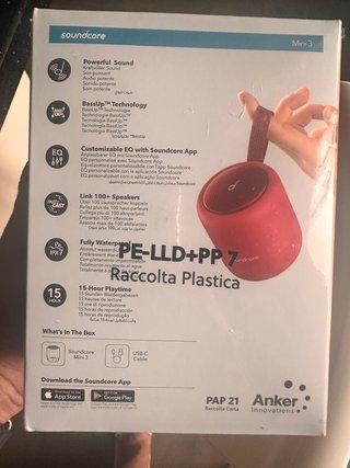 Altavoz portátil bluetooth soundcore mini 3