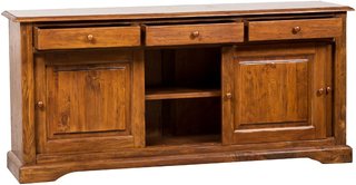 Credenza Country in legno massello di tiglio finit
