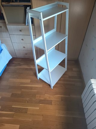 Estantería blanca 4 baldas