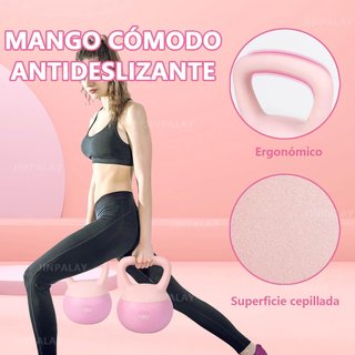 Pesa russa kettlebell 4 kg rosa
