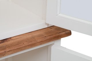 Credenza in legno massello di tiglio, struttura bi