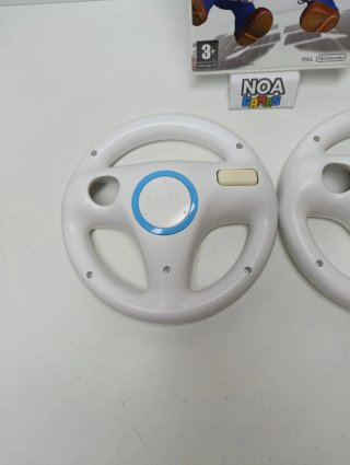 Mario kart con volantes Wii