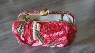 Bolso de fiesta Latouche rosa y multicolor