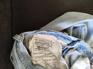 Pantalones Levi's tejanos claros chica XS