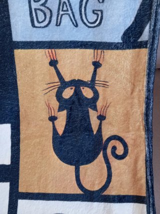 Manta de sofá con gatos y frases