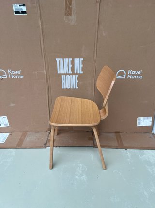Sedia Gena kave home in impiallacciatura di rovere