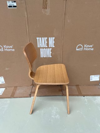 Sedia Gena kave home in impiallacciatura di rovere