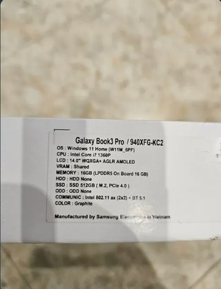 COMO NUEVO Samsung Galaxy Book 3 Pro Gris