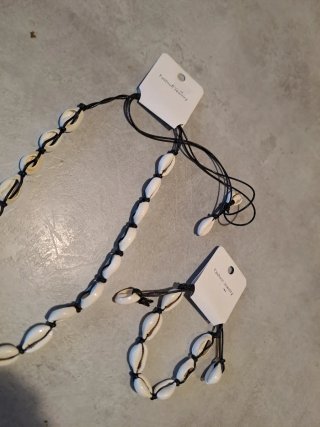 Set Collana e Bracciale Stile Surfista - Nuovi