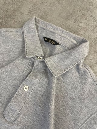 Massimo Dutti Polo Relaxed Fit Faded Pique Clean M