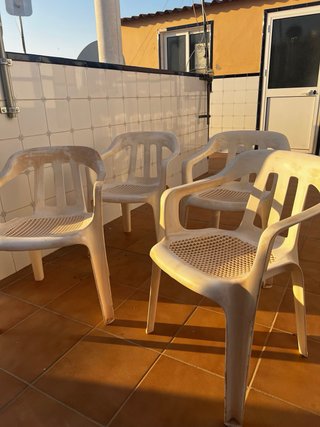 Sillas de plástico jardín